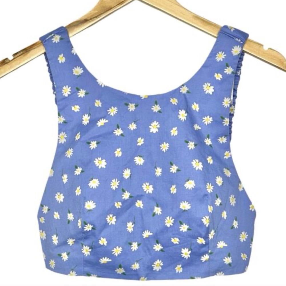 ZARA DAISY PRINTED CROP TOP